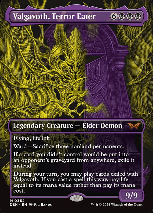 Valgavoth, Terror Eater (352) - BORDERLESS - FULL ART - LP Oddities, Manga & Games Valgavoth, Terror Eater (352) - BORDERLESS - FULL ART - LP Oddities, Manga & Games